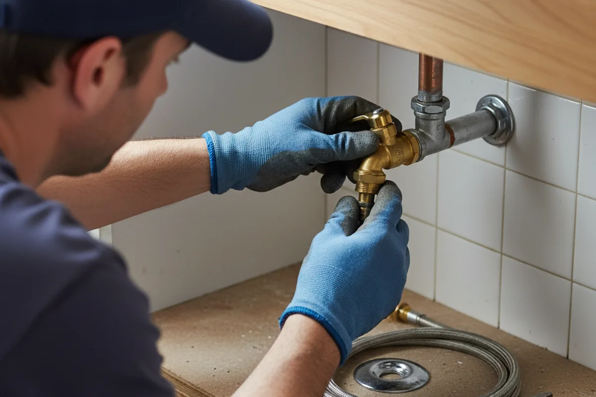 Shutoff valve and fitting work during Emergency Plumbing in Bolton